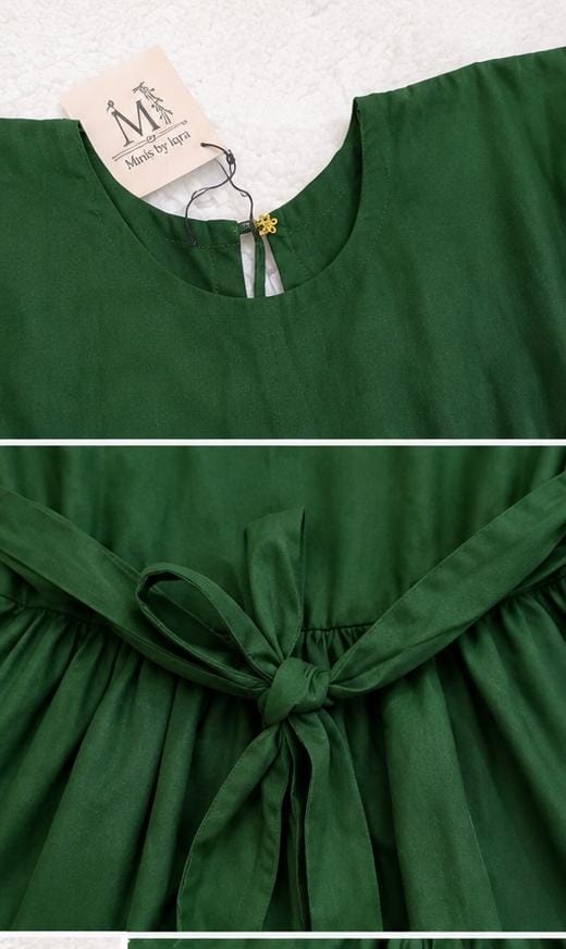 ✨ Forest Green Bow Dress ✨