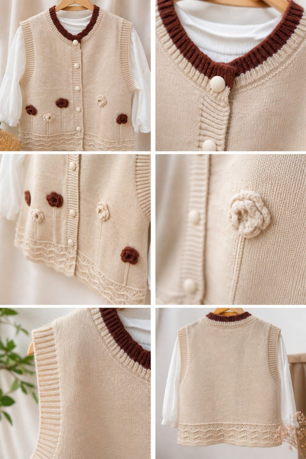 🤎🩵 Cozy Knits & Denim Bows 🩵🤎